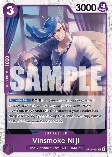 Vinsmoke Niji OP06-064 (Alternate art)