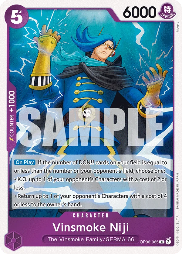 Vinsmoke Niji OP06-065 – One Piece Card Game Character