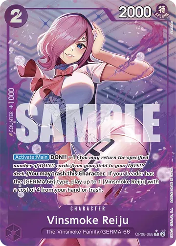 Vinsmoke Reiju OP06-068 (Alternate art)