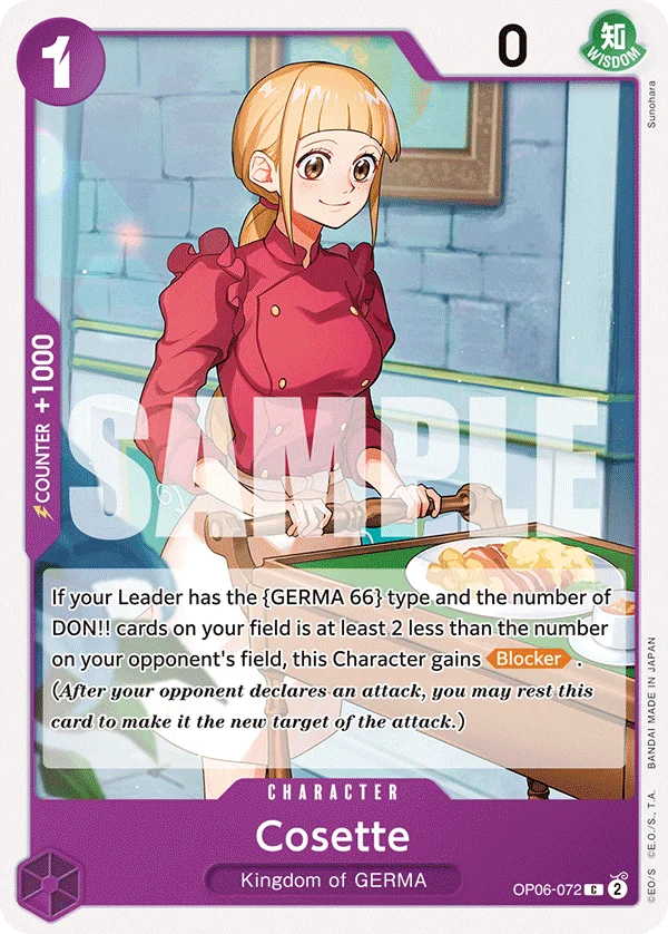 Cosette OP06-072 – One Piece Card Game Character