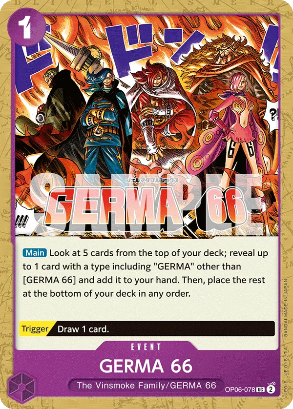 GERMA 66 OP06-078 – One Piece Card Game Event