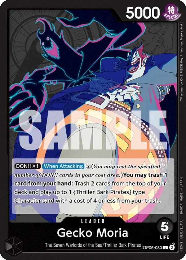 Gecko Moria OP06-080 – One Piece Card Game Leader