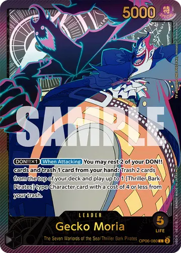 Gecko Moria OP06-080 (Alternate art)