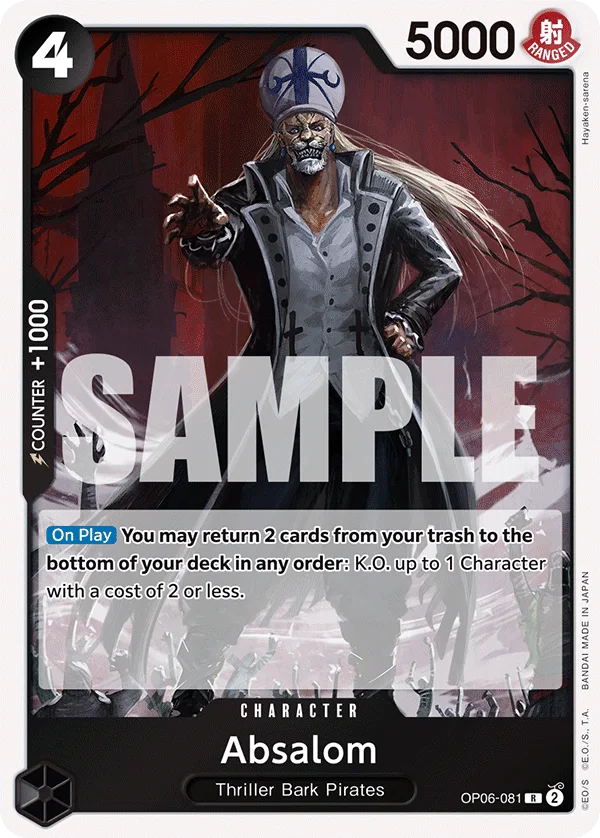 Absalom OP06-081 – One Piece Card Game Character