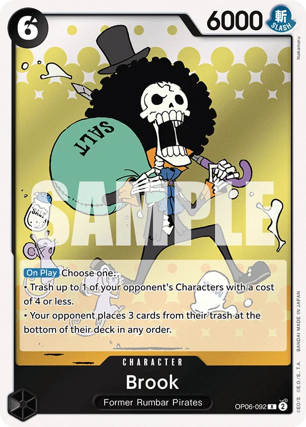 Brook OP06-092 – One Piece Card Game Character