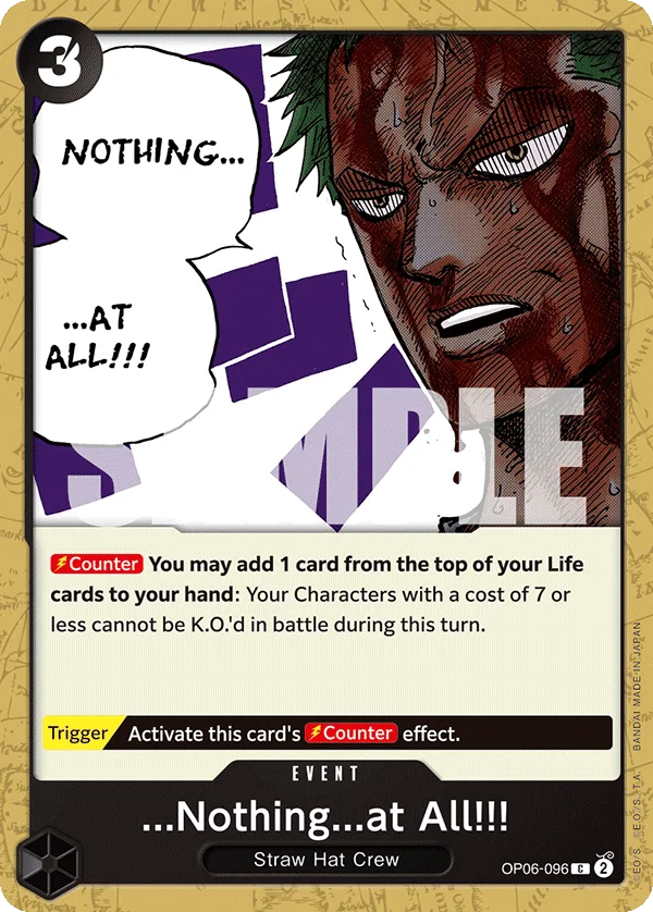 ...Nothing...at All!!! OP06-096 – One Piece Card Game Event