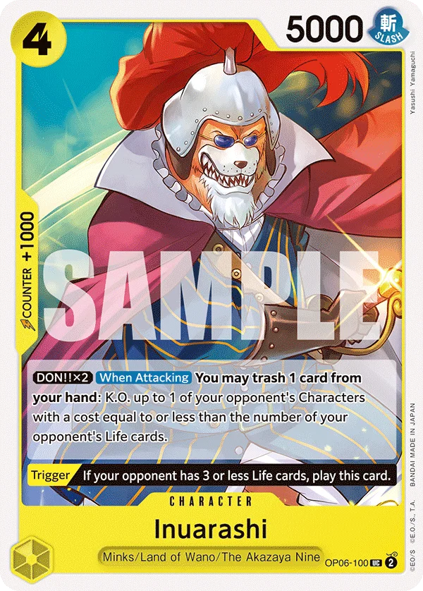 Inuarashi OP06-100 – One Piece Card Game Character