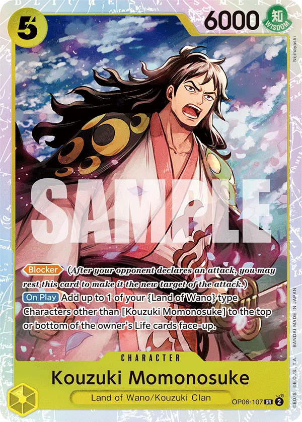 Kouzuki Momonosuke OP06-107 – One Piece Card Game Character