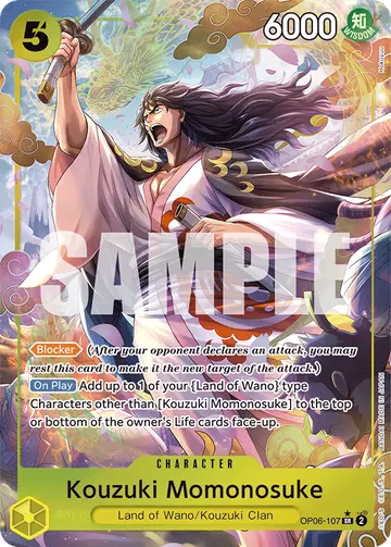 Kouzuki Momonosuke OP06-107 (Alternate art)