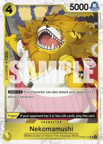 Nekomamushi OP06-110 (Alternate art)