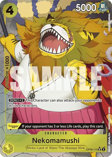 Nekomamushi OP06-110 (Alternate art)