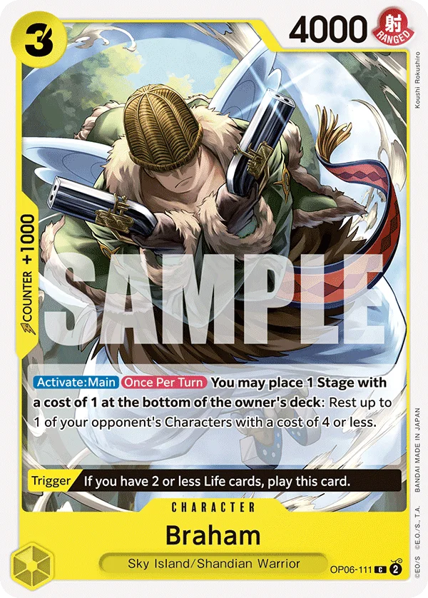 Braham OP06-111 – One Piece Card Game Character
