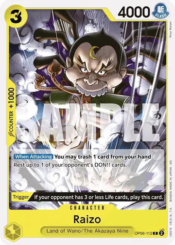 Raizo OP06-112 (Reprint)