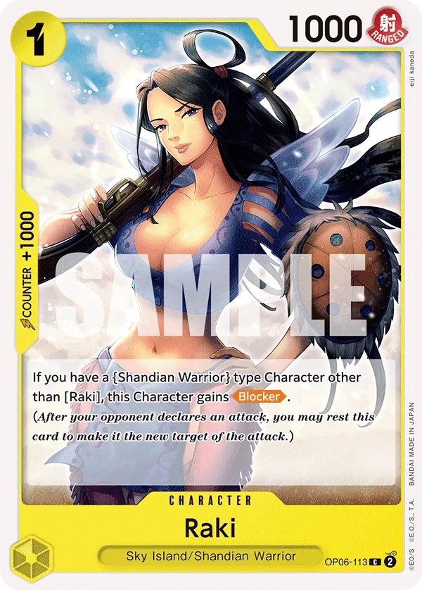 Raki OP06-113 – One Piece Card Game Character