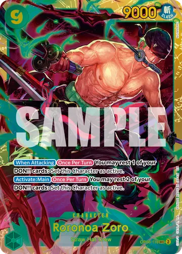Roronoa Zoro OP06-118 (Reprint)