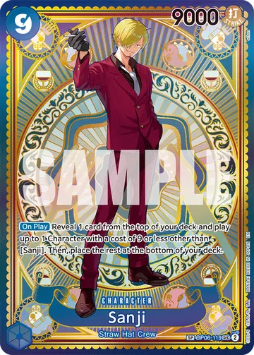 Sanji OP06-119 (Alternate art)