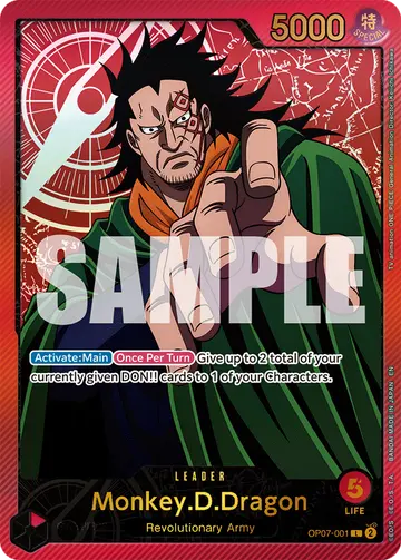 Monkey.D.Dragon OP07-001 (Alternate art)