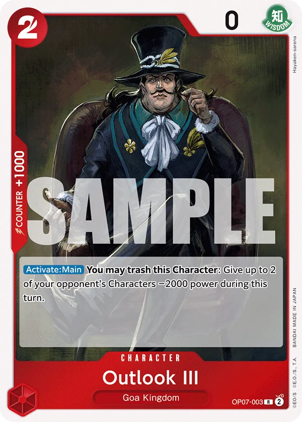 Outlook III OP07-003 – One Piece Card Game Character