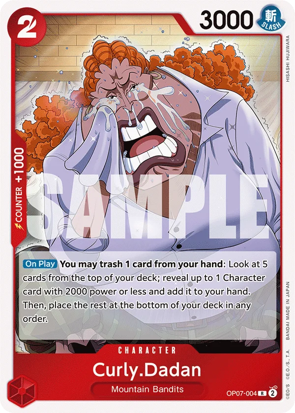 Curly.Dadan OP07-004 – One Piece Card Game Character