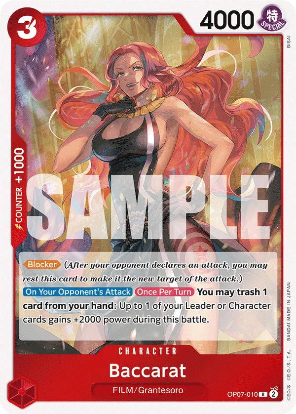 Baccarat OP07-010 – One Piece Card Game Character
