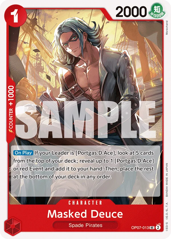 Masked Deuce OP07-013 – One Piece Card Game Character