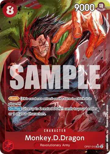 Monkey.D.Dragon OP07-015 (Alternate art)