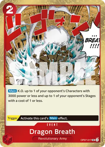 Dragon Breath OP07-017 (Alternate art)