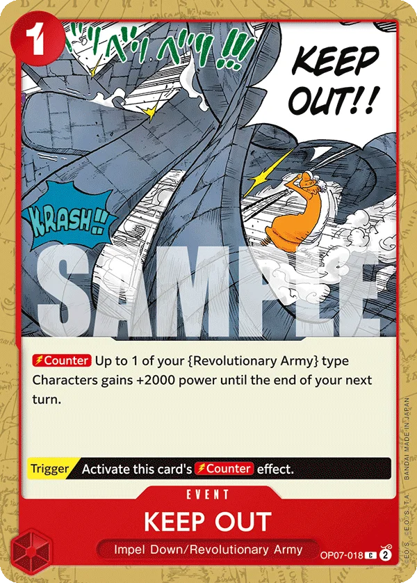 KEEP OUT OP07-018 – One Piece Card Game Event