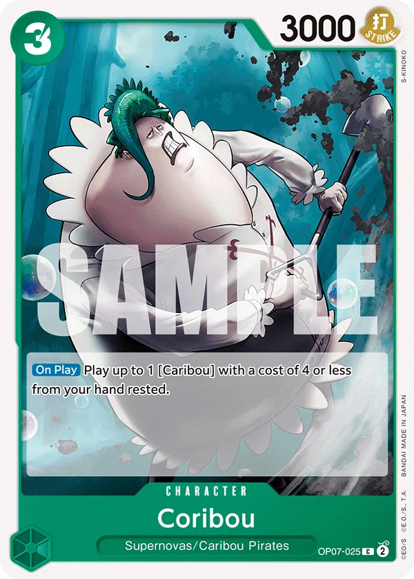 Coribou OP07-025 – One Piece Card Game Character