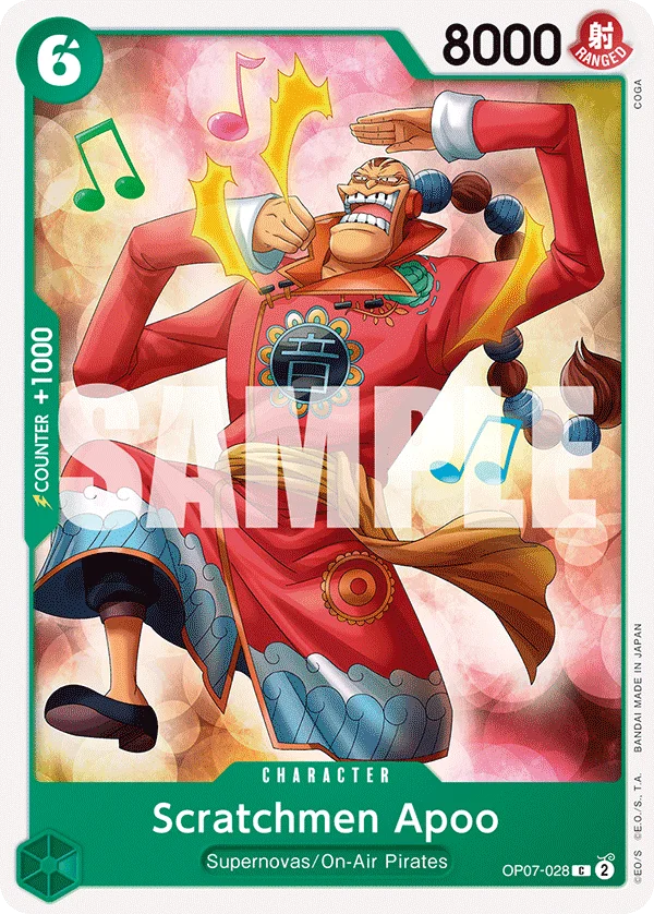Scratchmen Apoo OP07-028 – One Piece Card Game Character