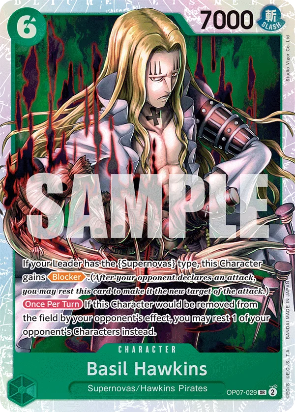 Basil Hawkins OP07-029 – One Piece Card Game Character