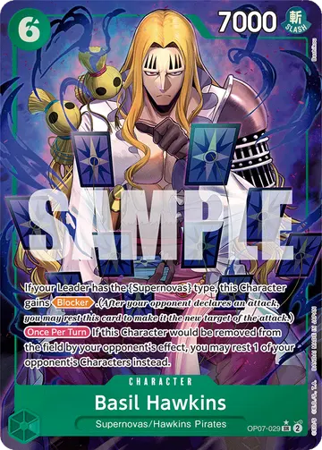 Basil Hawkins OP07-029 (Alternate art)