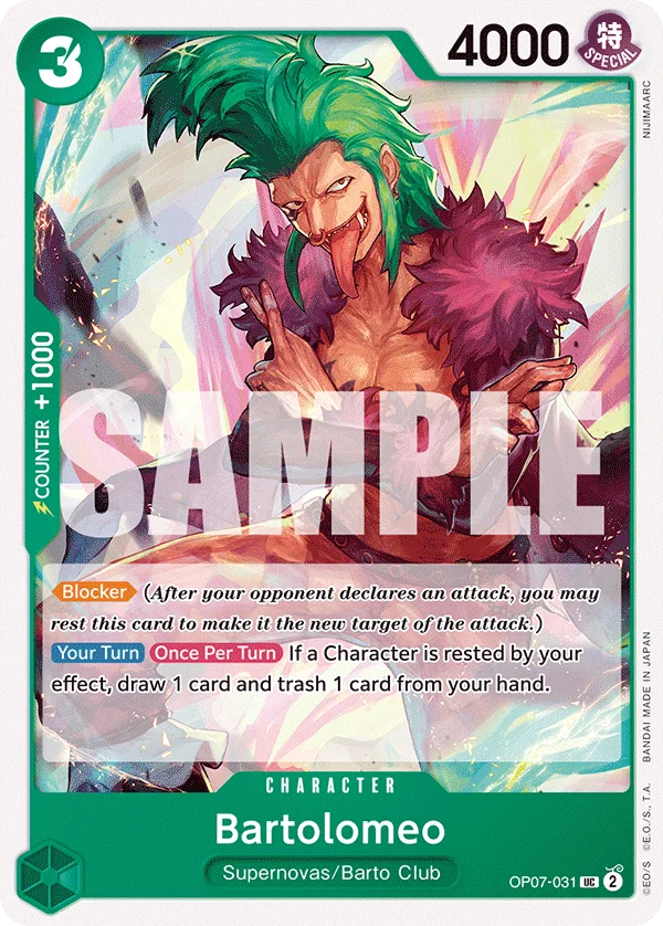 Bartolomeo OP07-031 – One Piece Card Game Character