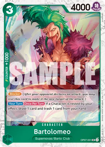 Bartolomeo OP07-031 (Alternate art)
