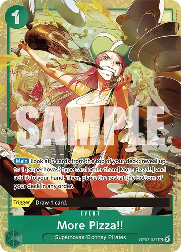 More Pizza!! OP07-037 (Alternate art)