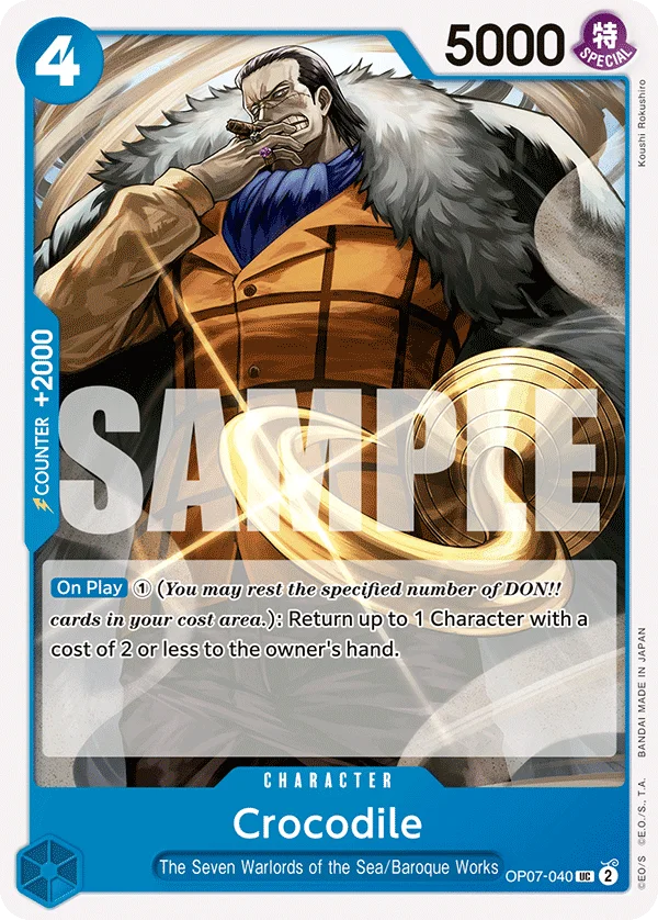 Crocodile OP07-040 – One Piece Card Game Character