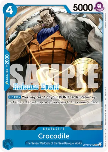 Crocodile OP07-040 (Alternate art)