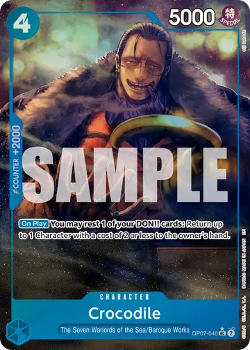 Crocodile OP07-040 (Alternate art)