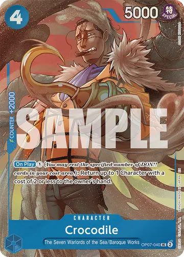Crocodile OP07-040 (Alternate art)