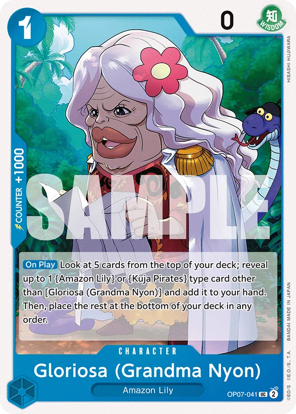 Gloriosa (Grandma Nyon) OP07-041 – One Piece Card Game Character