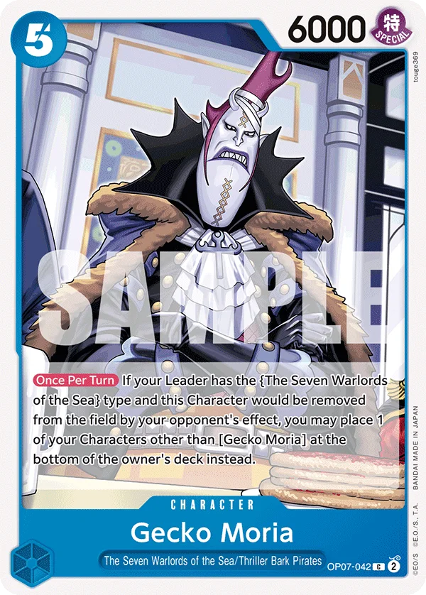 Gecko Moria OP07-042 – One Piece Card Game Character
