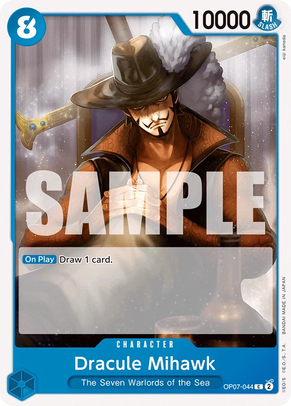Dracule Mihawk OP07-044 – One Piece Card Game Character