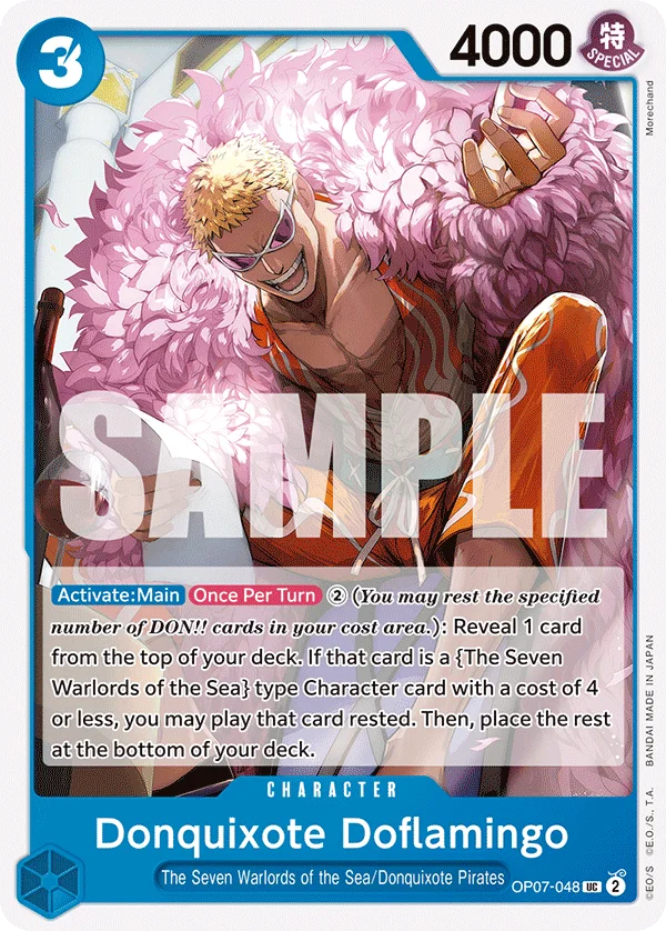Donquixote Doflamingo OP07-048 – One Piece Card Game Character