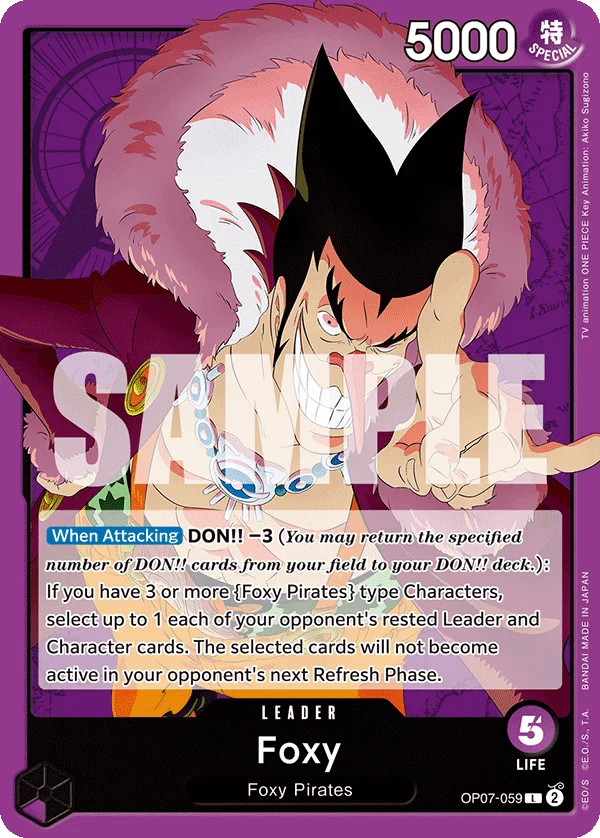 Foxy OP07-059 – One Piece Card Game Leader