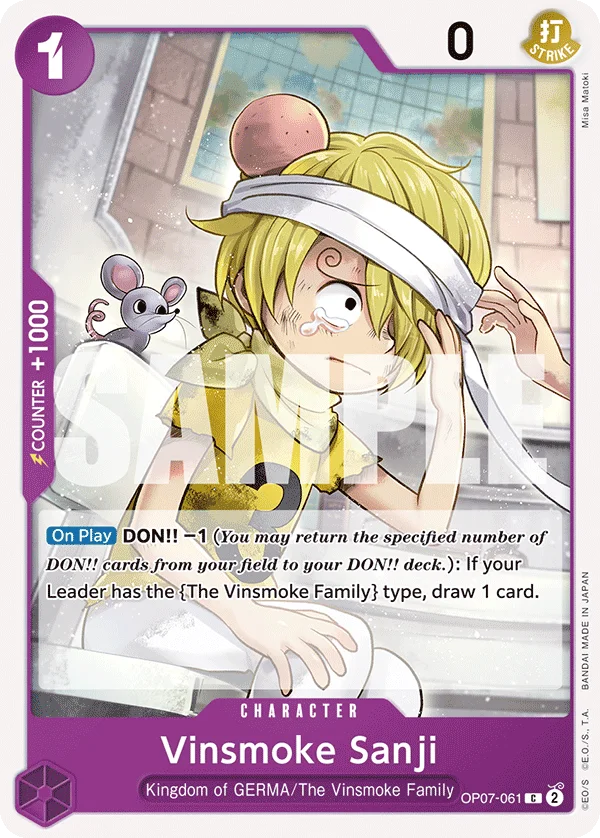 Vinsmoke Sanji OP07-061 – One Piece Card Game Character