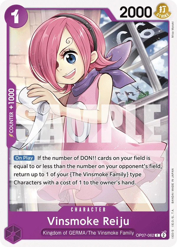 Vinsmoke Reiju OP07-062 – One Piece Card Game Character