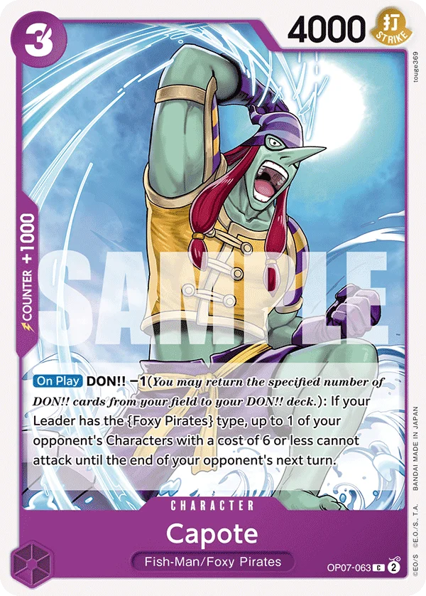 Capote OP07-063 – One Piece Card Game Character