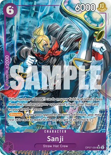 Sanji OP07-064 (Alternate art)