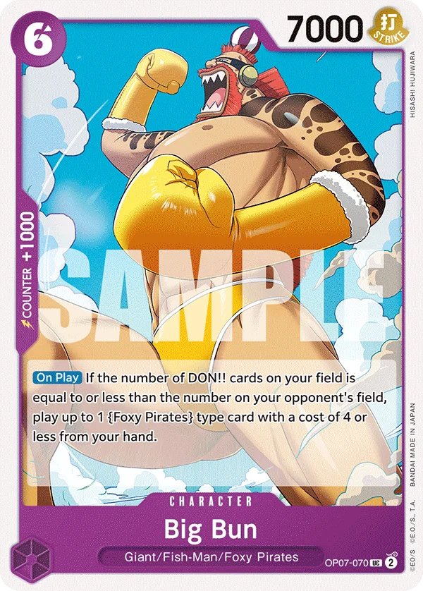 Big Bun OP07-070 – One Piece Card Game Character
