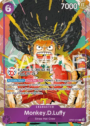Monkey.D.Luffy OP07-073 (Alternate art)